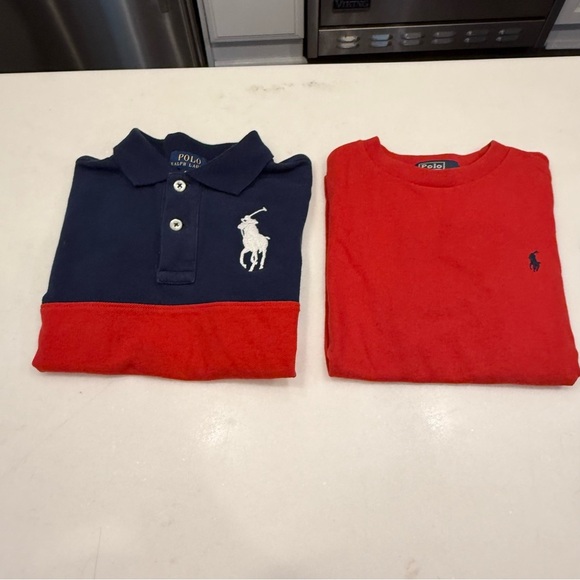 Ralph Lauren Boys Big Pony Polo & Red Tee Shirt Lot Of 2 Sz 4T - Picture 13 of 13